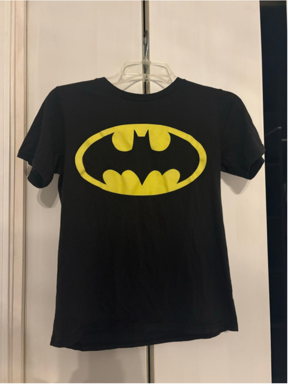 Boys Unbranded Batman Short Sleeve Tee Black Yellow XL